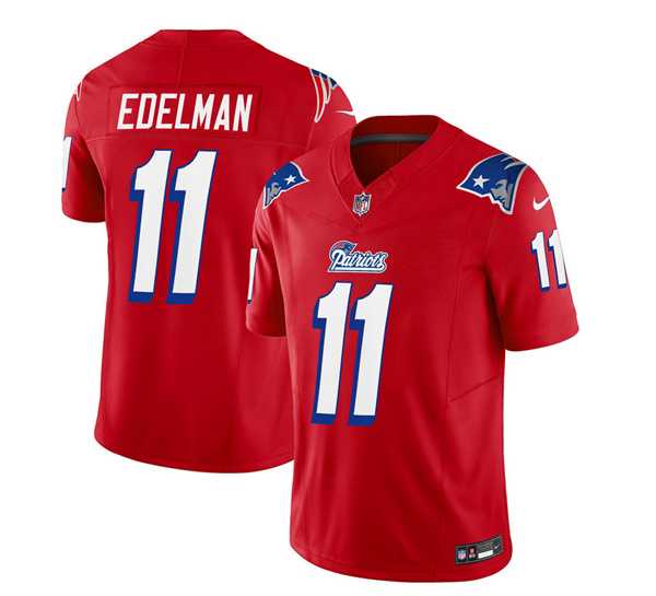 Men & Women & Youth New England Patriots #11 Julian Edelman Red 2023 F.U.S.E. Vapor Limited Jersey->new england patriots->NFL Jersey